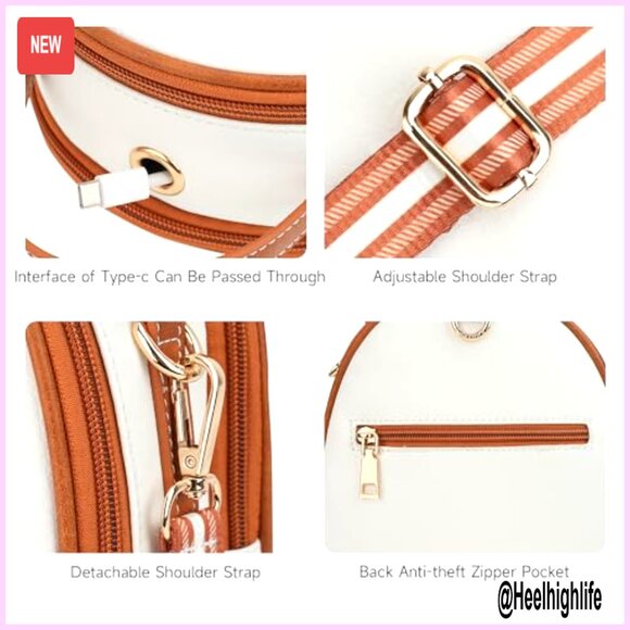Mini Vegan Leather Backpack Purse with Sunflower Design, Crossbody Shoulder Bag main image 2